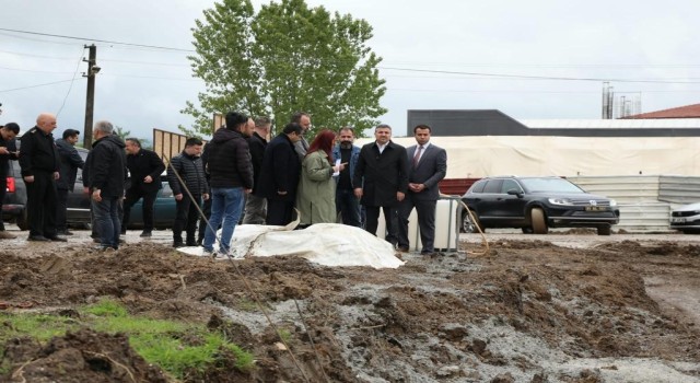 Cumayerinde konut yapımına başlandı