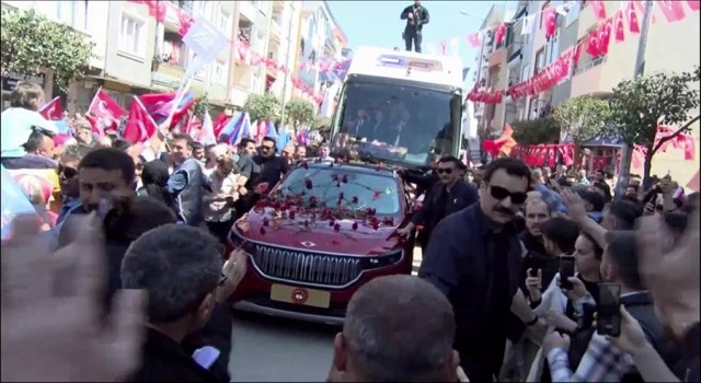 Cumhurbaşkanı Erdoğan Bursaya Togg aracıyla giriş yaptı