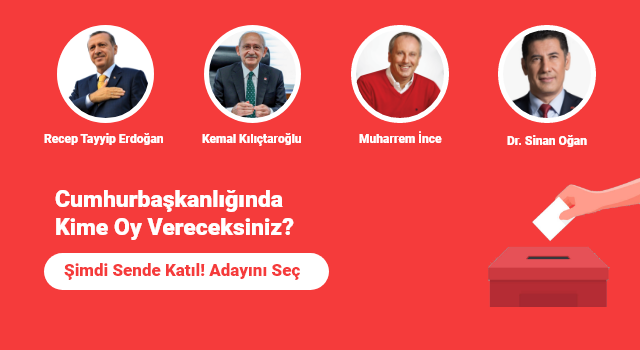 Cumhurbaşkanlığında Kime Oy Vereceksiniz? Anket