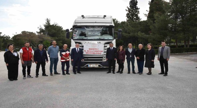 Denizlinin deprem bölgesine yardımları devam ediyor