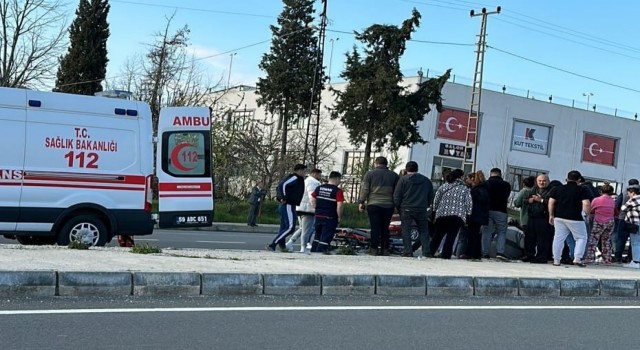 Tekirdağ'da otomobilin çarptığı genç ağır yaralandı