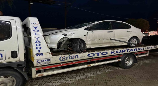 Elazığda otomobil, tünel içerisinde takla attı