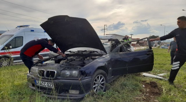 Erbaada trafik kazası: 2 yaralı