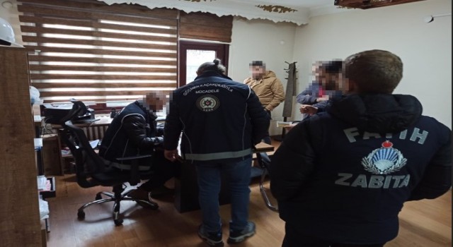 Fatihte sahte belgelerle yabancı şahıslara ikamet alan iş yerlerine denetim: 1 milyon 3 bin 100 lira idari para cezası uygulandı