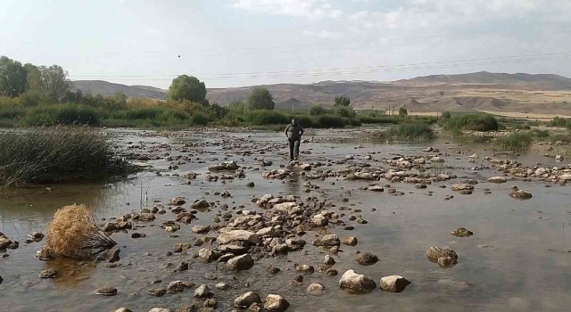 Geçen sene yürüyerek geçilen Kızılırmak bu sene coştu