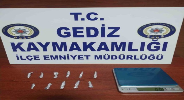 Gedizde evinde uyuşturucu ile yakalanan şahıs tutuklandı