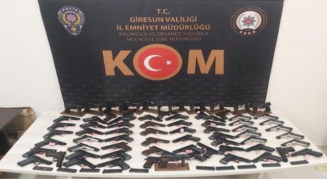 Giresunda silah kaçakçılığı operasyonu