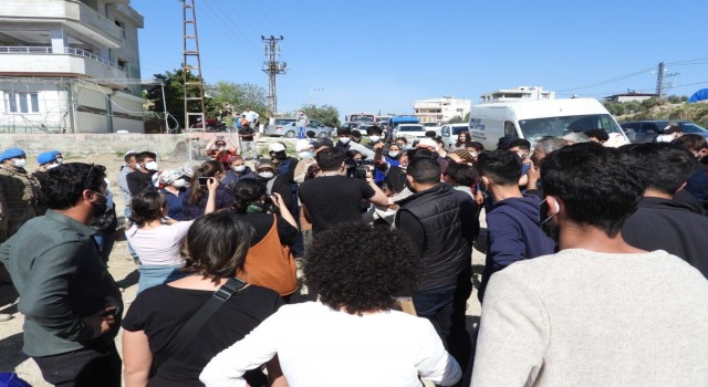 Hatayda moloz eylemine jandarma müdahalesi