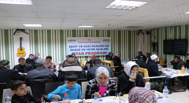 İçişleri Bakan Yardımcısı Erdil, Eruhta gazi ve şehit aileleriyle iftarda bir araya geldi