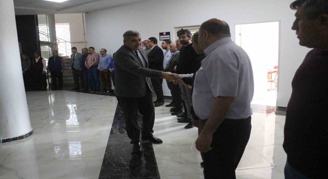 İl Milli Eğitim Müdürlüğünde ilk mesai günü bayramlaşma