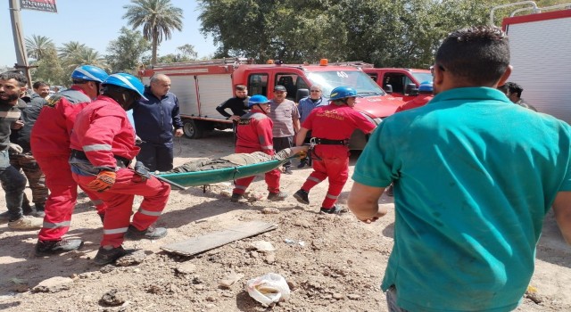 Irakta inşaat halindeki AVM çöktü: 8 işçi kurtarıldı