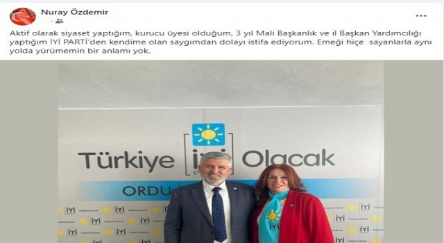İYİ Partide istifa