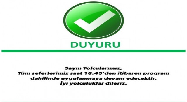 İzmirde vapur seferleri normale döndü
