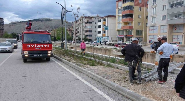 Kanala düşen şahsı ekipler kurtardı