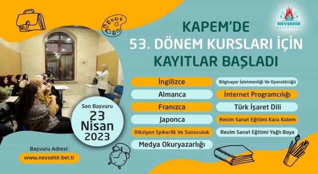 KAPEMde yeni dönem kurs kayıtları başladı