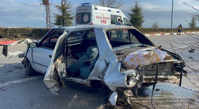 Karamanda üç otomobilin karıştığı zincirleme kaza: 3 yaralı