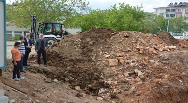 Kaymakam Odabaştan eğitim yatırımlarına inceleme