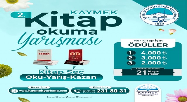 KAYMEK, Kitap Okuma Yarışmasının 2ncisini düzenliyor