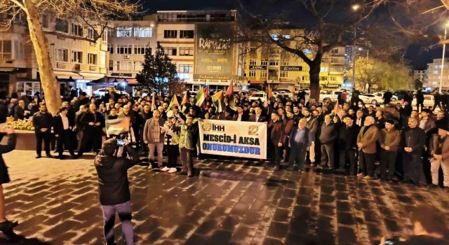 Kayseride İsrail Terörü Lanetlendi