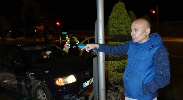 Kaza sonrası plakasını olay yerinde düşürüp kaçan sürücü polise gidip Korktum dedi