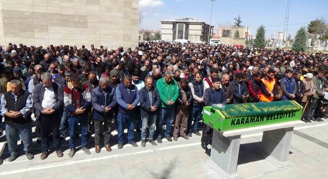 Kazada ölen 2 mermer işçisi Karamanda son yolculuğuna uğurlandı