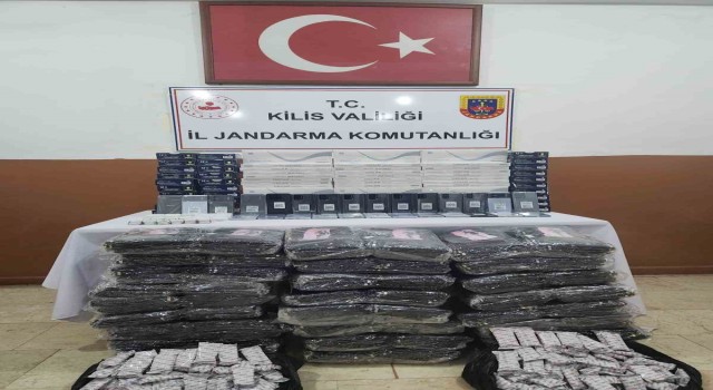 Kiliste kaçak sigara ve cep telefonu operasyonu: 1 gözaltı