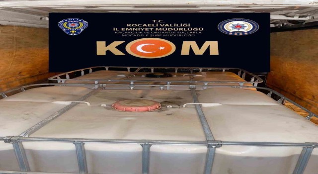 Kocaelide 2 ton 150 litre kaçak akaryakıt ele geçirildi