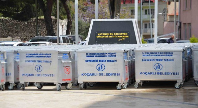 Koçarlı Belediyesine 535 adet çöp konteyneri hibe edildi