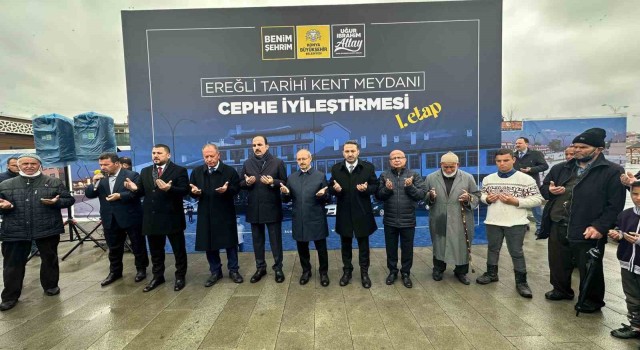 Konya Büyükşehir Ereğli Kent Meydanındaki dükkanları ihya ediyor