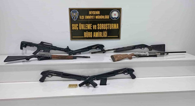 Konyada kaçak silah operasyonu