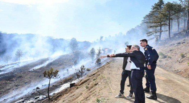 Konyada ormanlık alanda yangın kontrol altına alındı