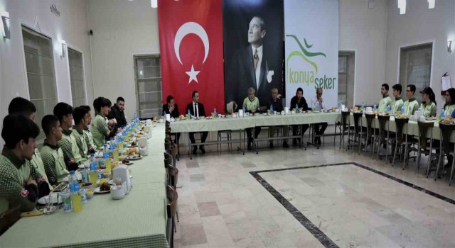 Konyanın oda başkanları genç sporcularla bir araya geldi