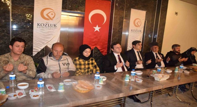 Kozlukta depremzede ailelere iftar programı düzenlendi