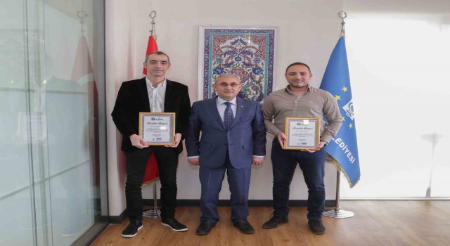 Kütahyada Sökmen ve Musluya teşekkür belgesi