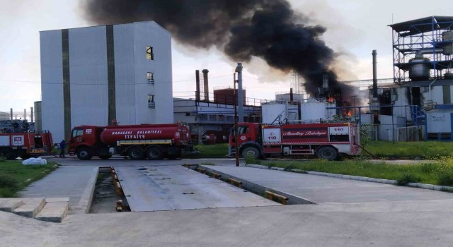 Lüleburgazda fabrika yangını