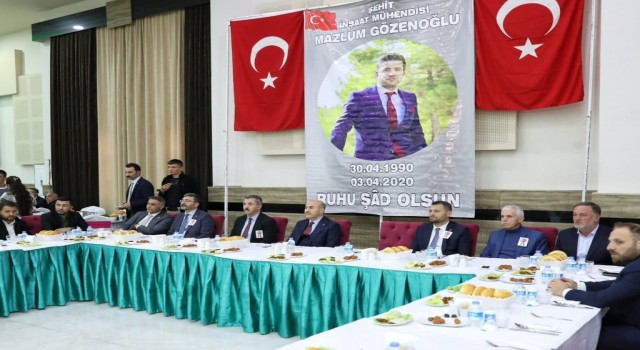 Mardinde mühendis Gözenoğlunun şehadetinin yıl dönümünde iftar