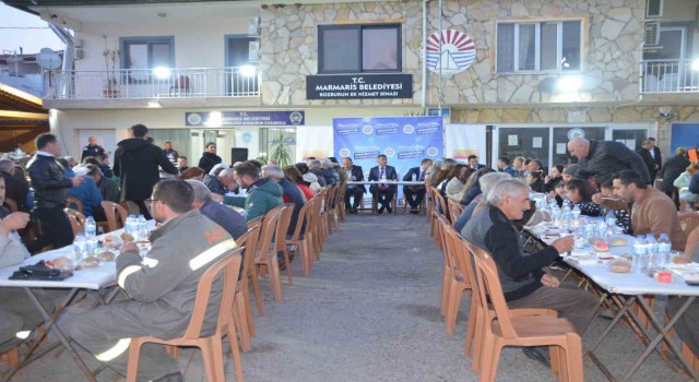 Marmaris Bozburunda vatandaşlar iftarda buluştu