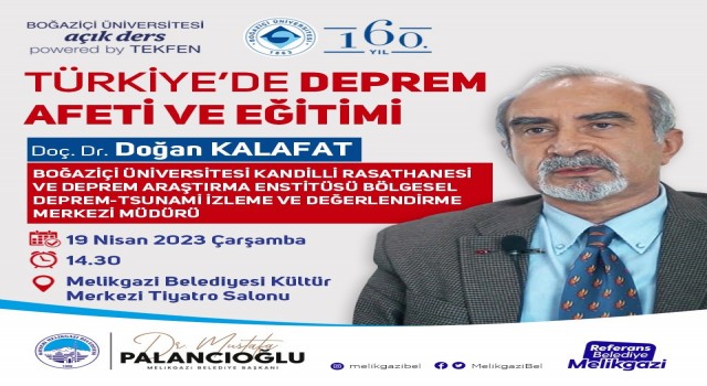 Melikgazide deprem seminerleri devam ediyor