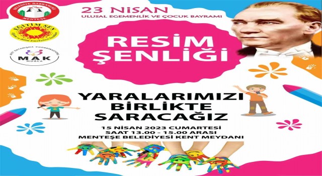 Menteşede 23 Nisan resim şenliği