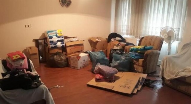 Milas Belediyesine teslim edilen deprem yardımları personelin evinden çıktı