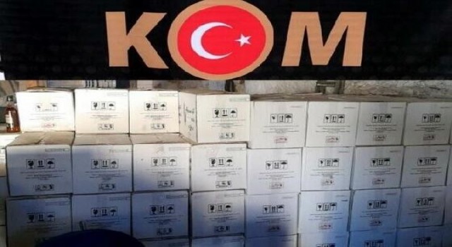 Muğlada 7 bin 880 şişe sahte içki ele geçirildi