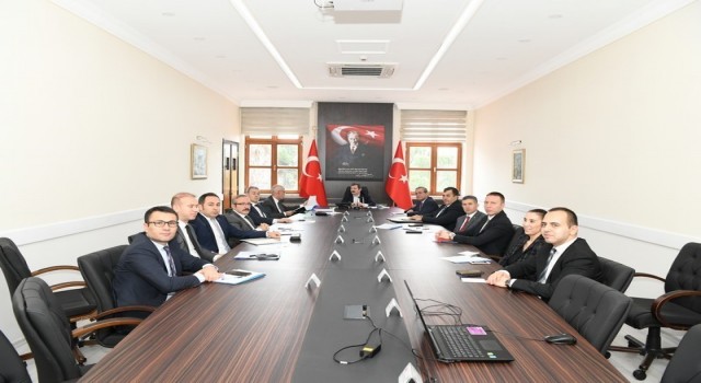 Muğlada Vali Tavlı başkanlığında seçim güvenliği toplantısı yapıldı