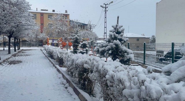 Muradiyede sabah güneş, öğlenden sonra kar