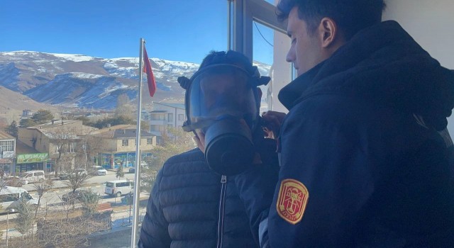 Muradiyede yangın önleme tatbikatı yapıldı