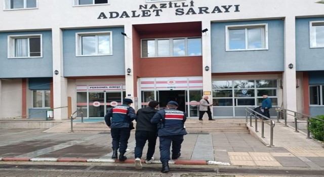 Nazillide 25 yıl hapis cezası bulunan şahıs yakalandı