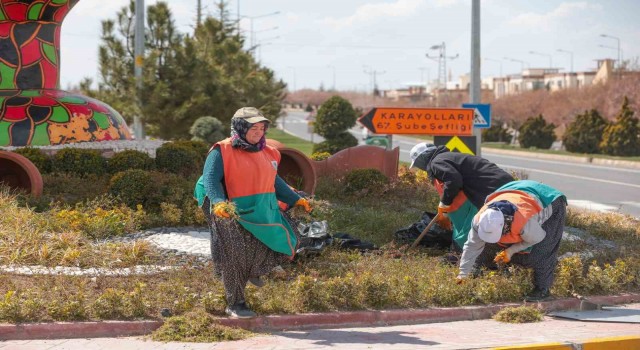 Nevşehir sokaklarında peyzaj çalışmaları yapılıyor
