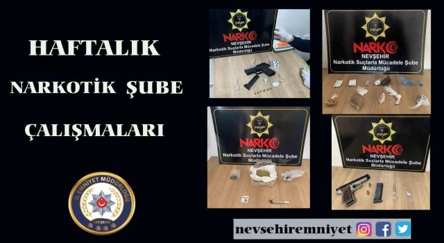 Nevşehirde narkotik operasyonu; 18 gözaltı