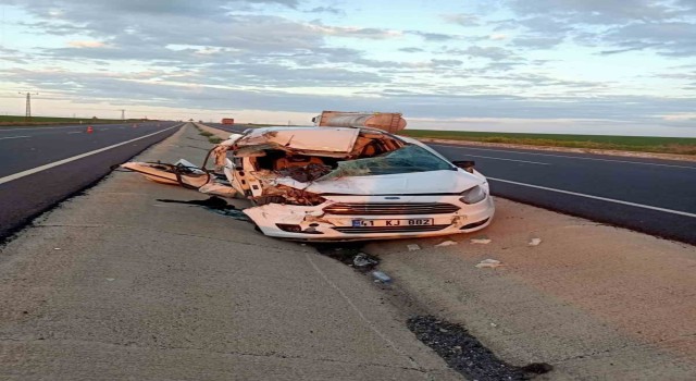 Nusaybinde trafik kazası: 1 ölü, 3 yaralı