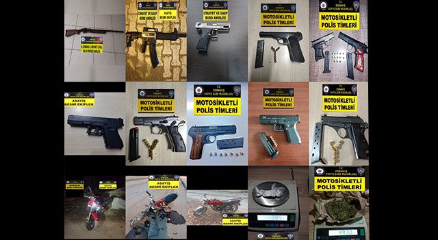 Osmaniye'de Asayişe takılan 10 kişi tutuklandı