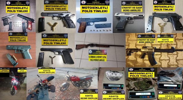 Osmaniyede çeşitli suçlardan yakalanan 10 şüpheli tutuklandı